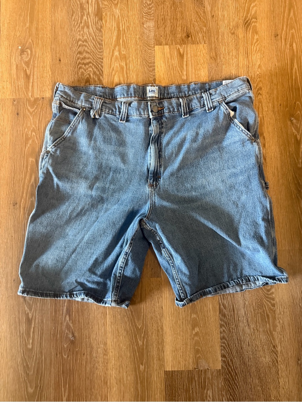 Lee Men's Medium Blue Denim Cut-Off Shorts
